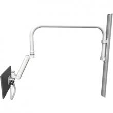 Short Overhead Arm Monitor Wall Track Mount