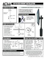 EV710 Desk Mount Installation