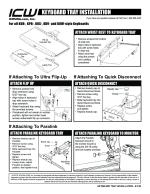 Keyboard Tray (Ultra Flip Up) Installation